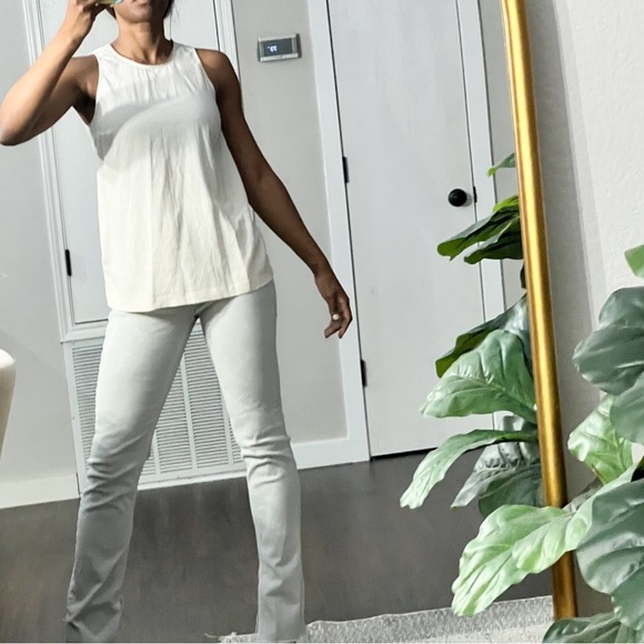 brunello cucinelli silk bend top with chain cream color size medium - Picture 5 of 11